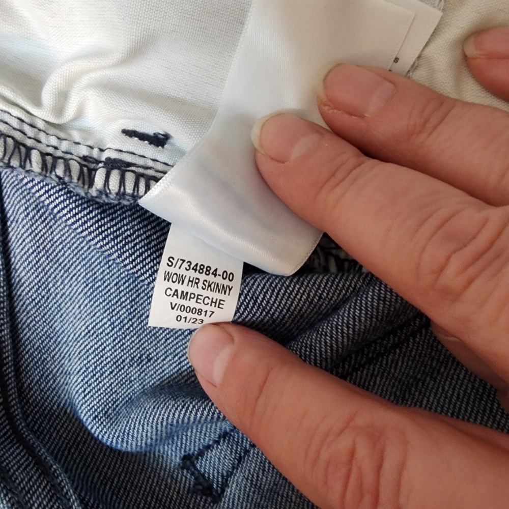 NWT Old Navy Jeans Womens 20 Wow‎ Super Skinny High Rise Blue Classic Stretch - Picture 9 of 11